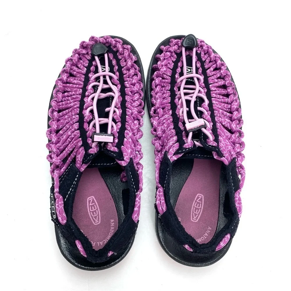 KEEN Uneek Woven Rubber Outdoor Sandals in Pink Size 5.5 Style 1014637